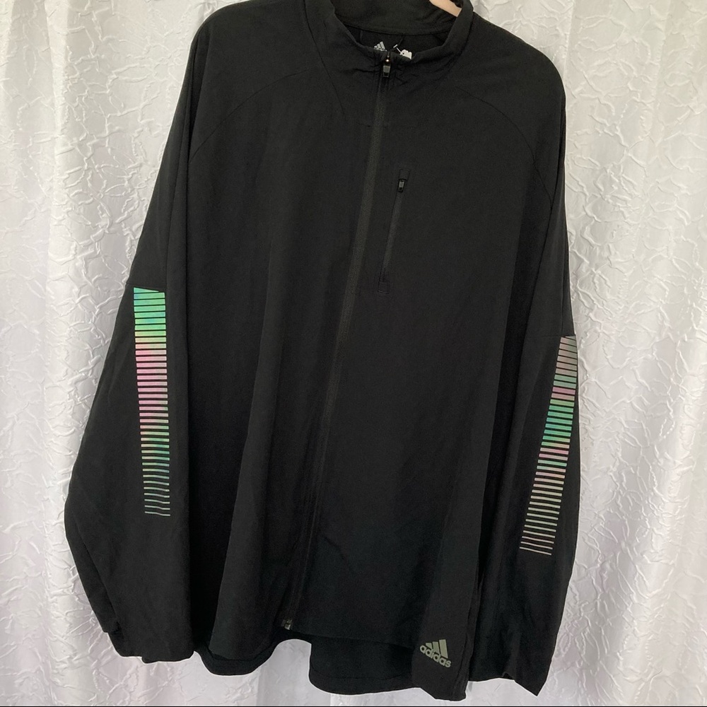 ADIDAS RISE UP N RUN JACKET 2XL - Picture 2 of 9